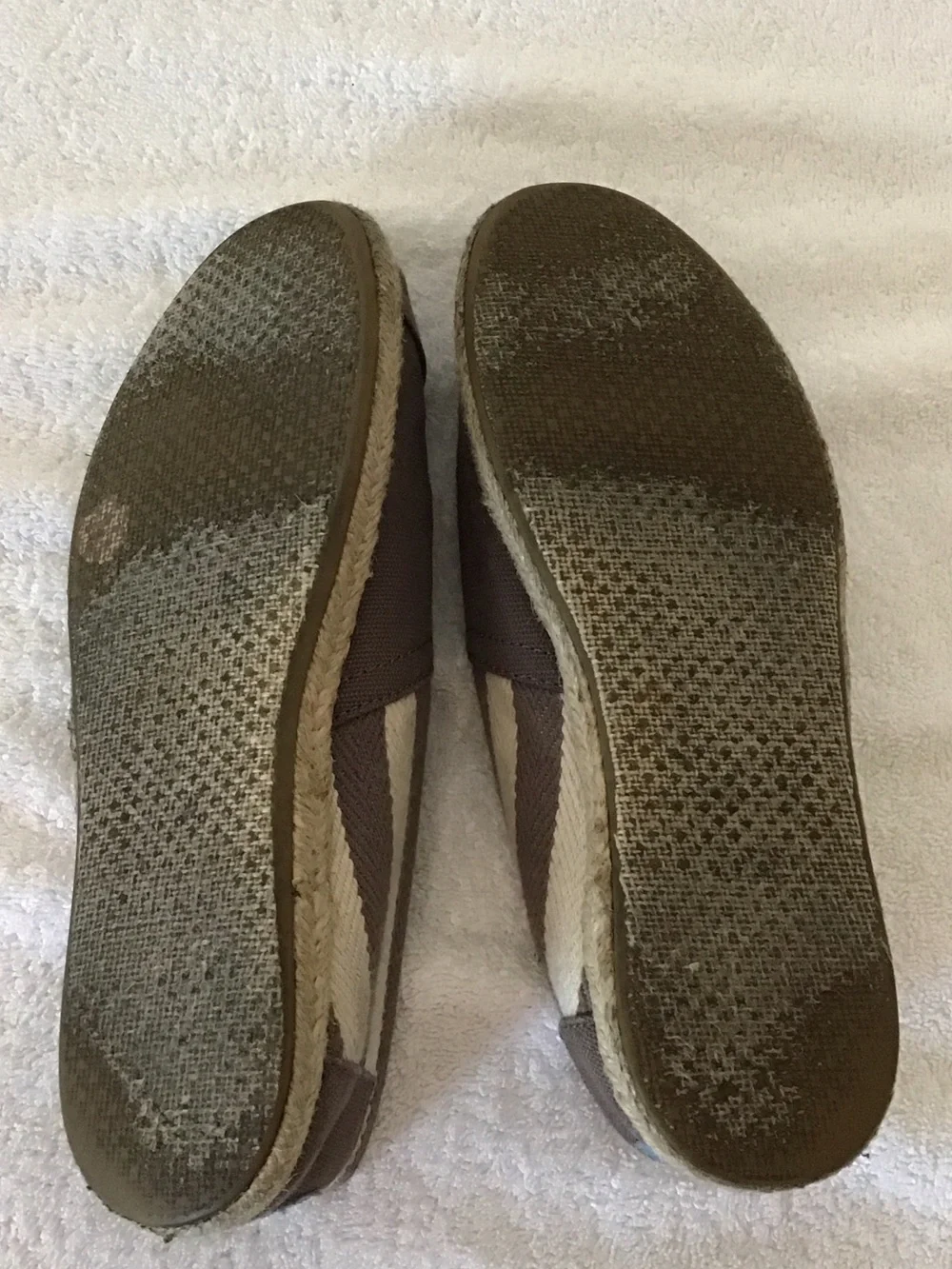 Toms Women's Slip-On Espadrilles in Taupe Canvas